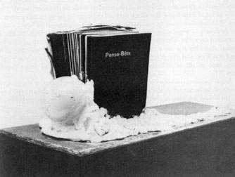 pense-b�te, Broodthaers first piece of art