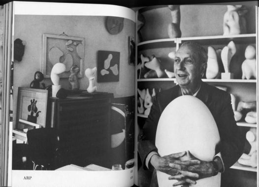 hans arp in studio